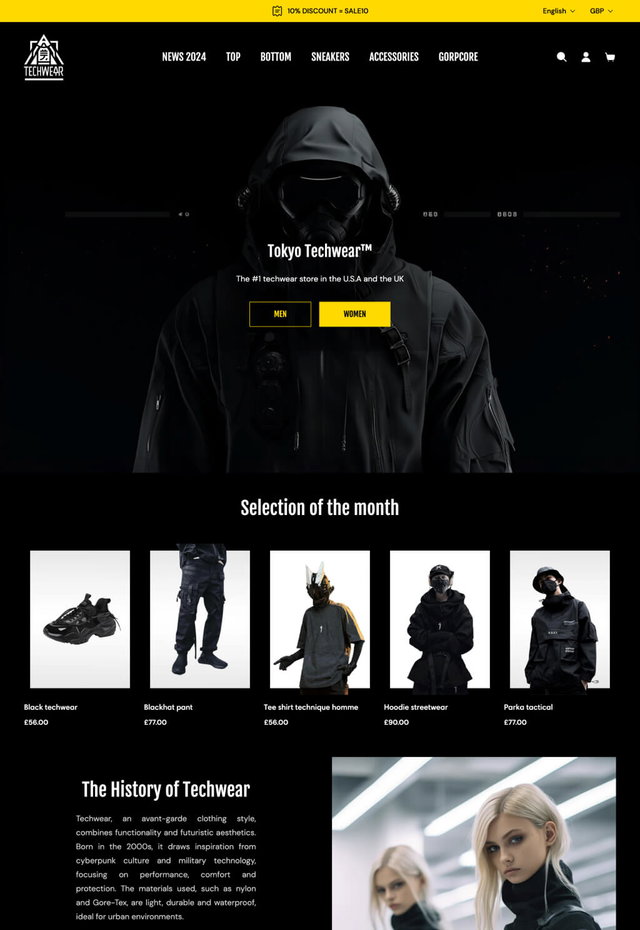 Customer examples. Tokyotechwear