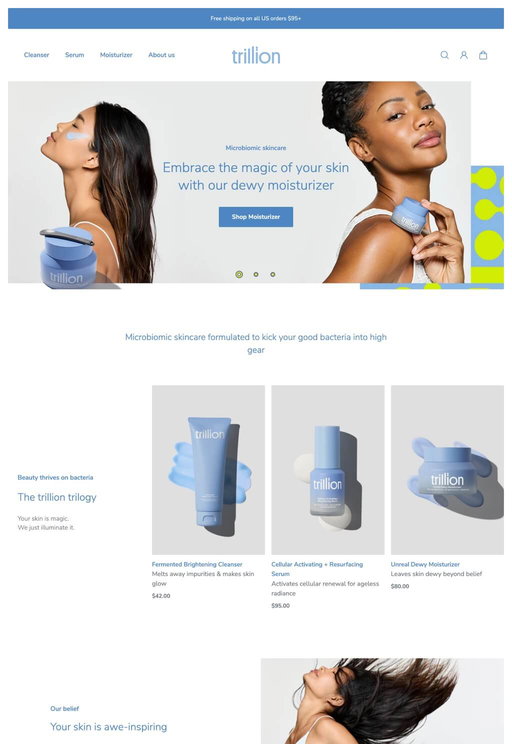 Store example. trillionskincare